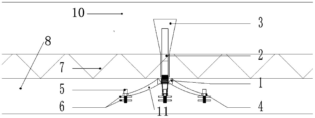 Point claw type connecting piece for composite thermal insulation wall body, and construction and installation method of point claw type connecting piece