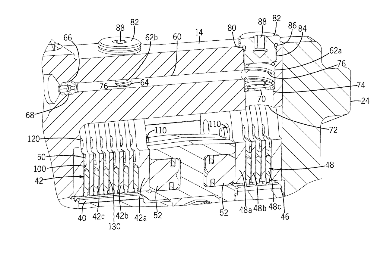 Disk pack cooling arrangement