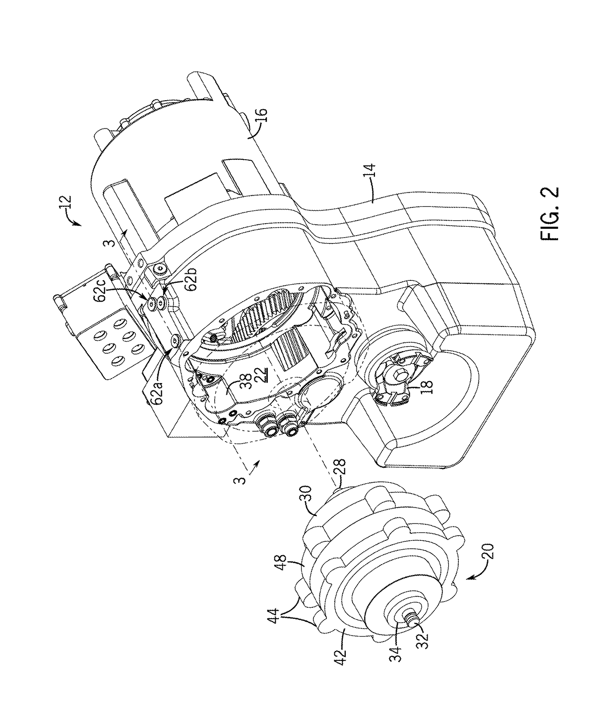 Disk pack cooling arrangement