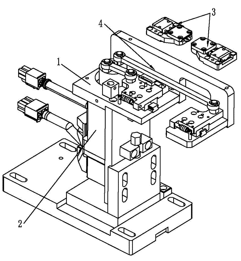 Chip detector for SMD (Surface Mounted Device) LED (Light-Emitting Diode) chip light spitting machine