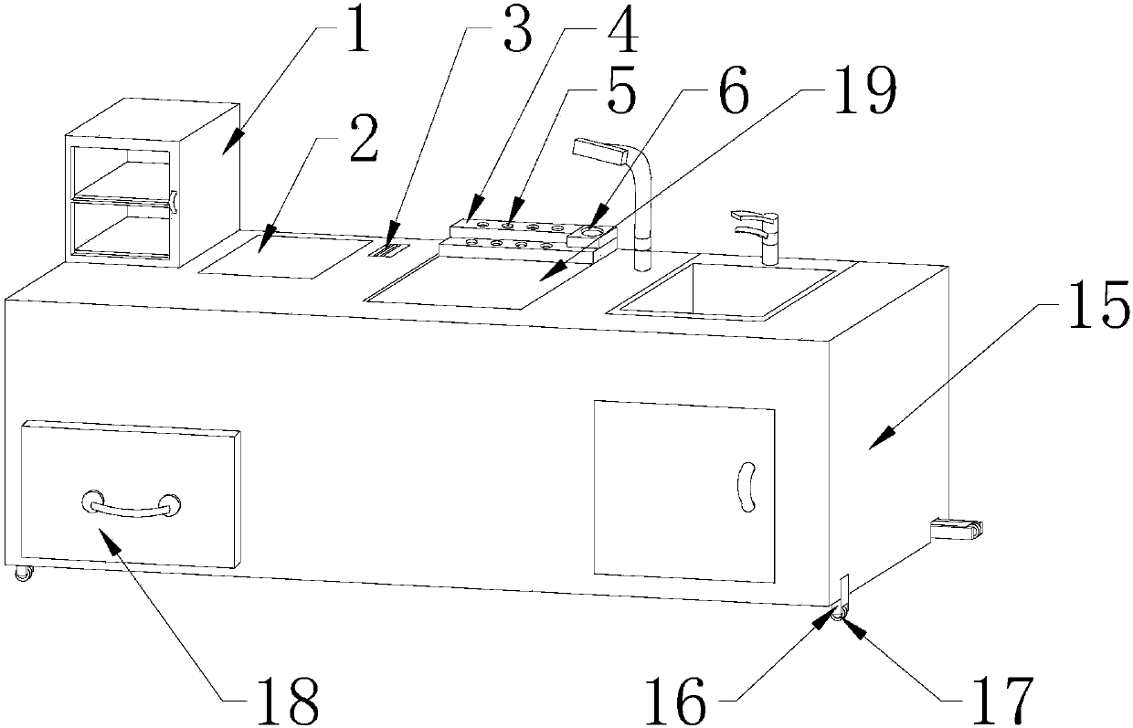 Multifunctional experiment platform for clinical inspection