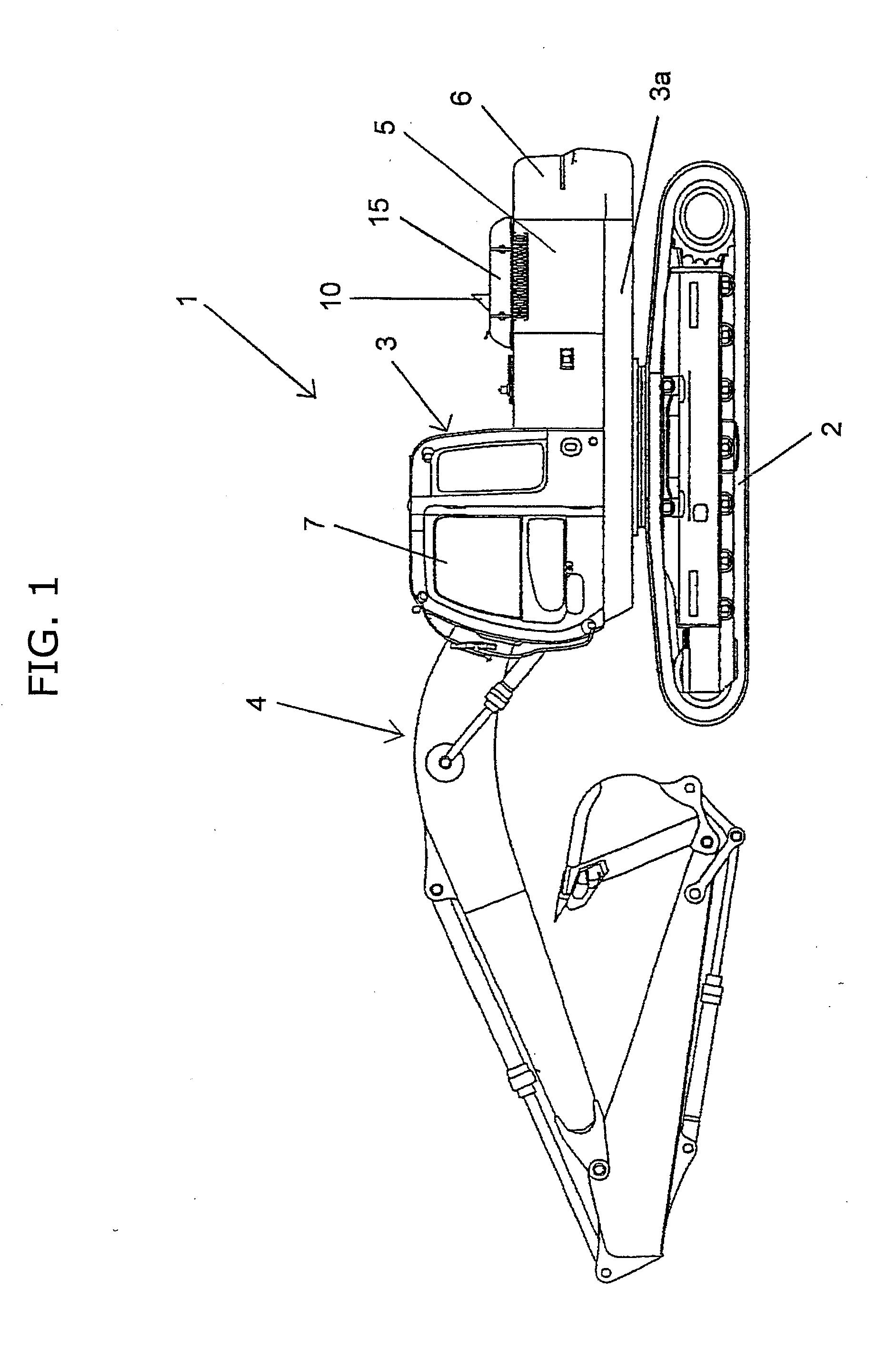 Aqueous Urea Tank Structure for Construction Machine