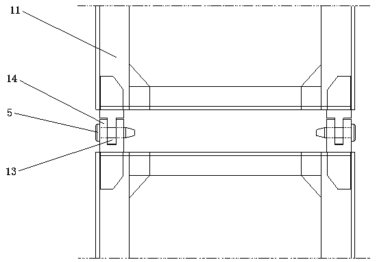 Extra-high voltage iron tower assembly lifting pole