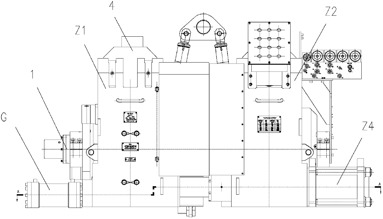 Channel steel rail flash welding machine