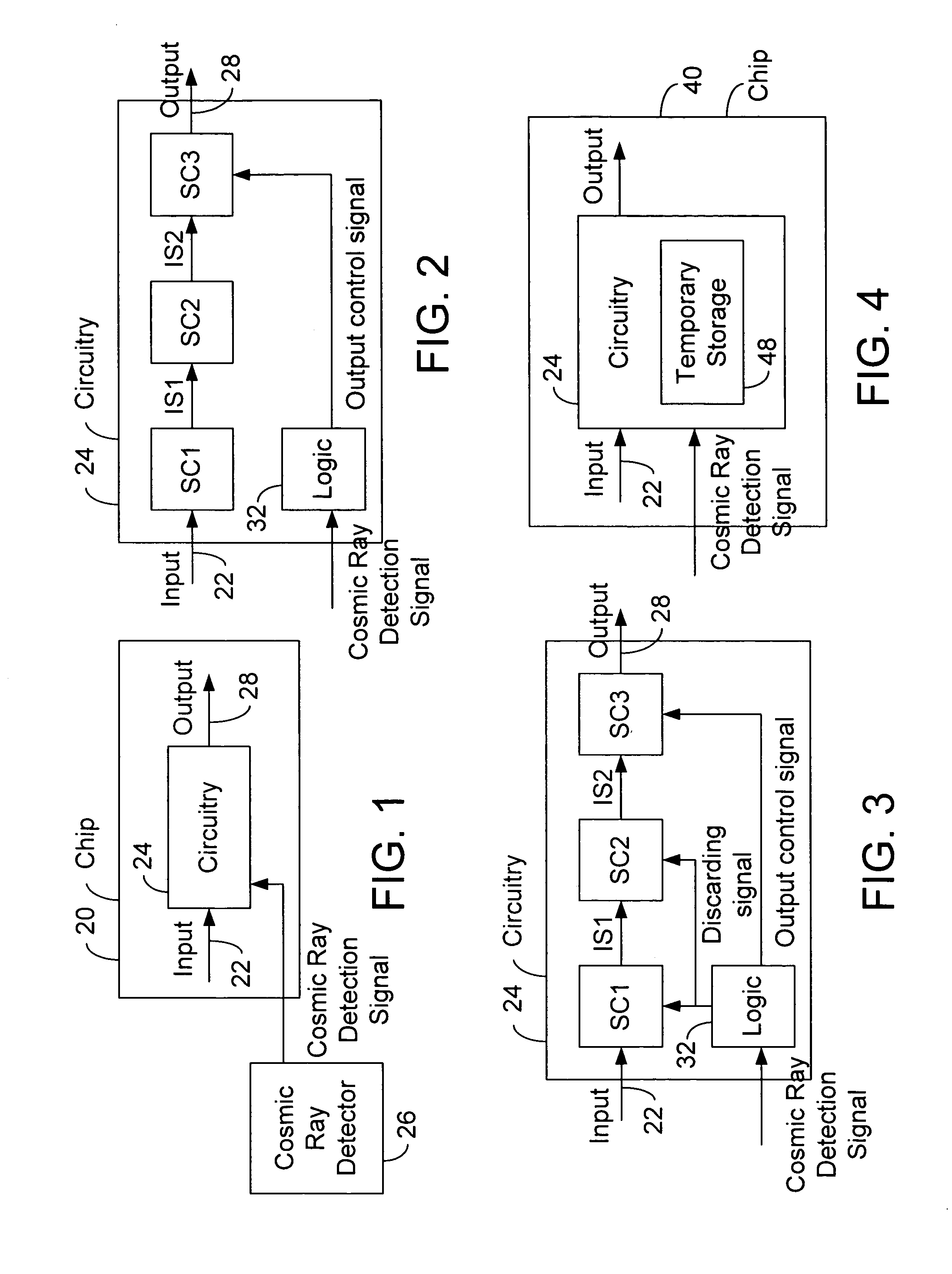 System with response to cosmic ray detection