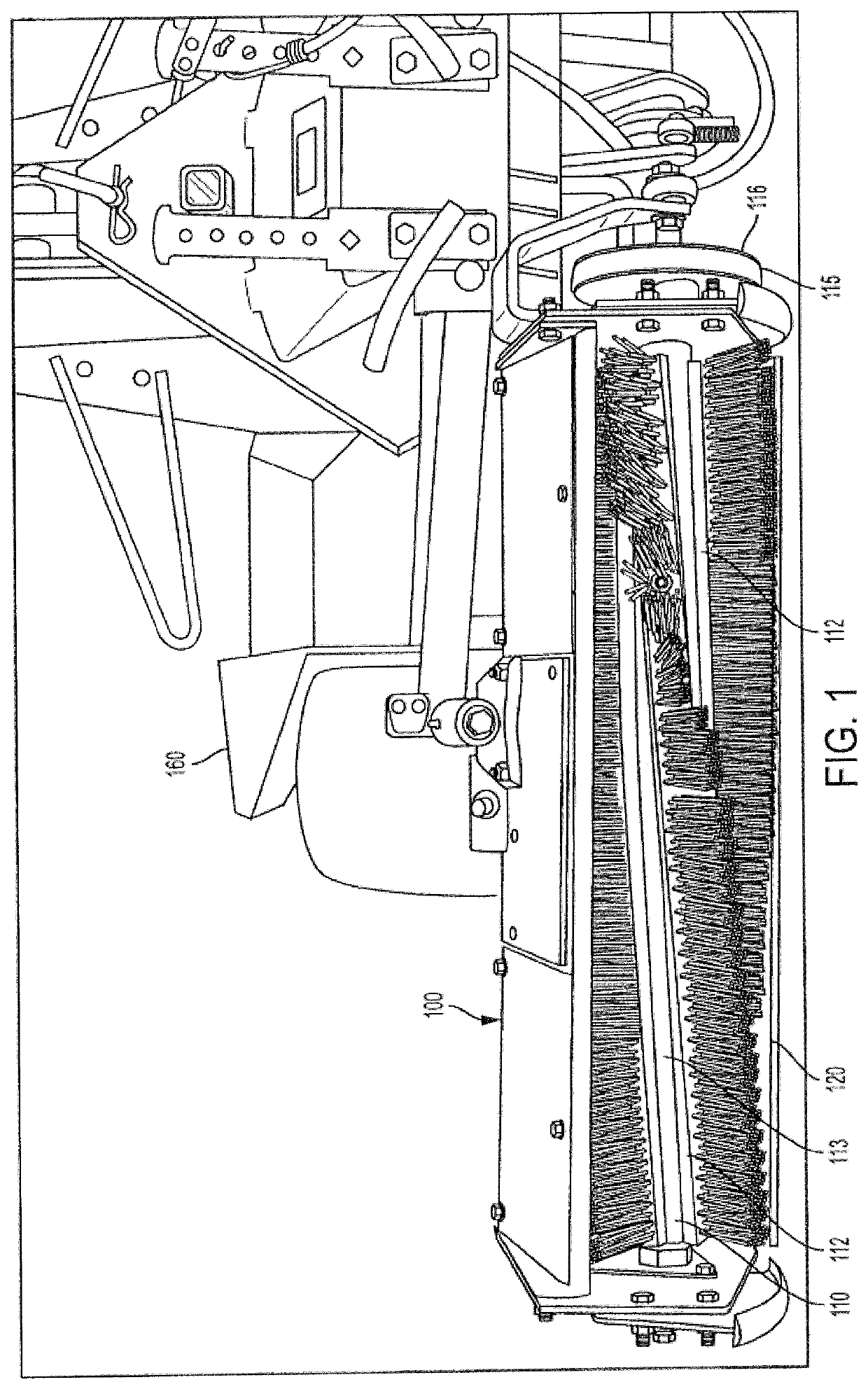 Apparatus, system and method for mechanical, selective weed control in mature and establishing crops including turfgrasses