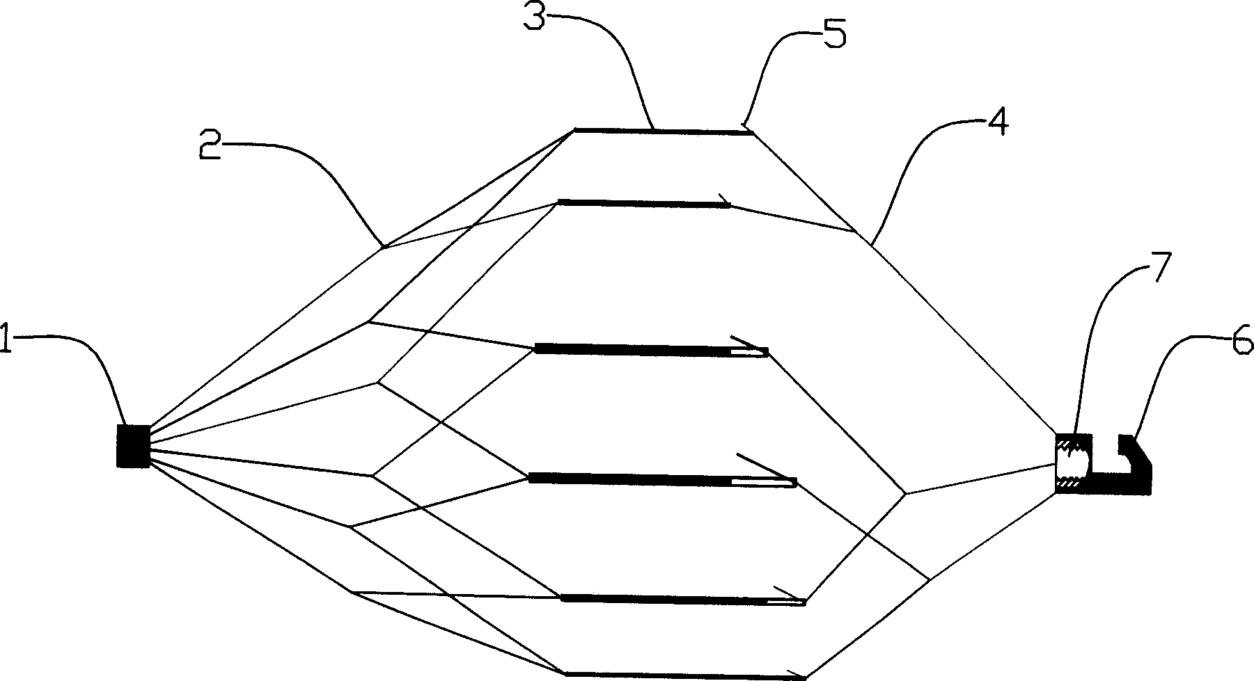 Controllable releasing thrumbus filter and its making process