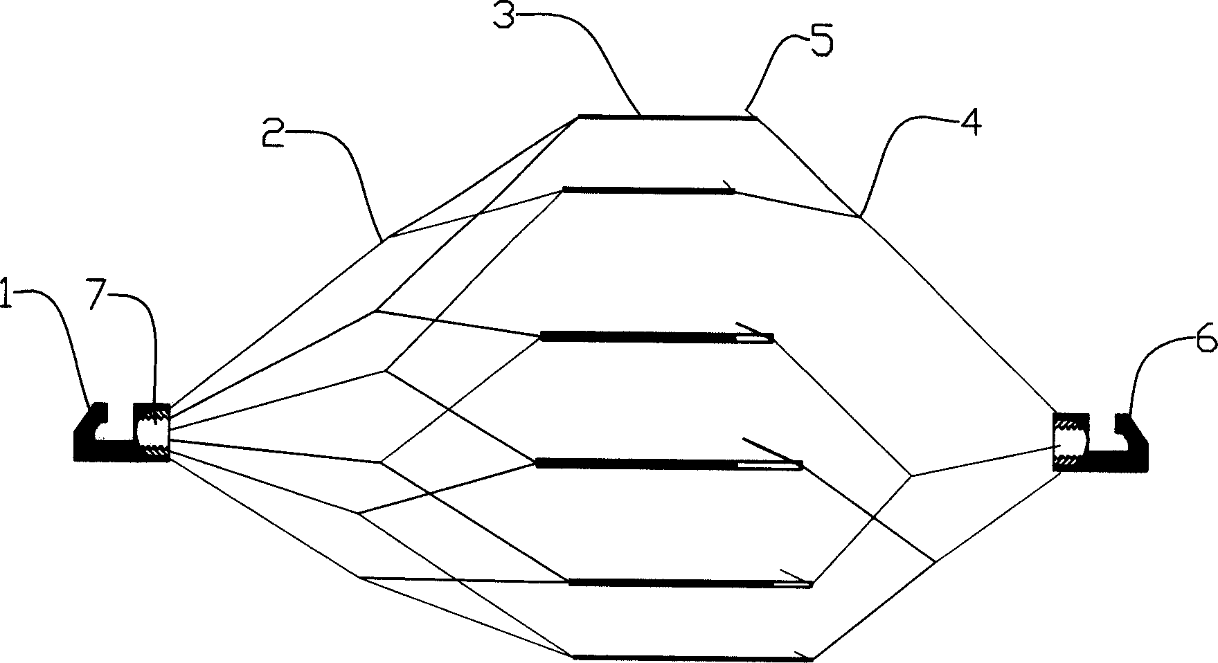 Controllable releasing thrumbus filter and its making process