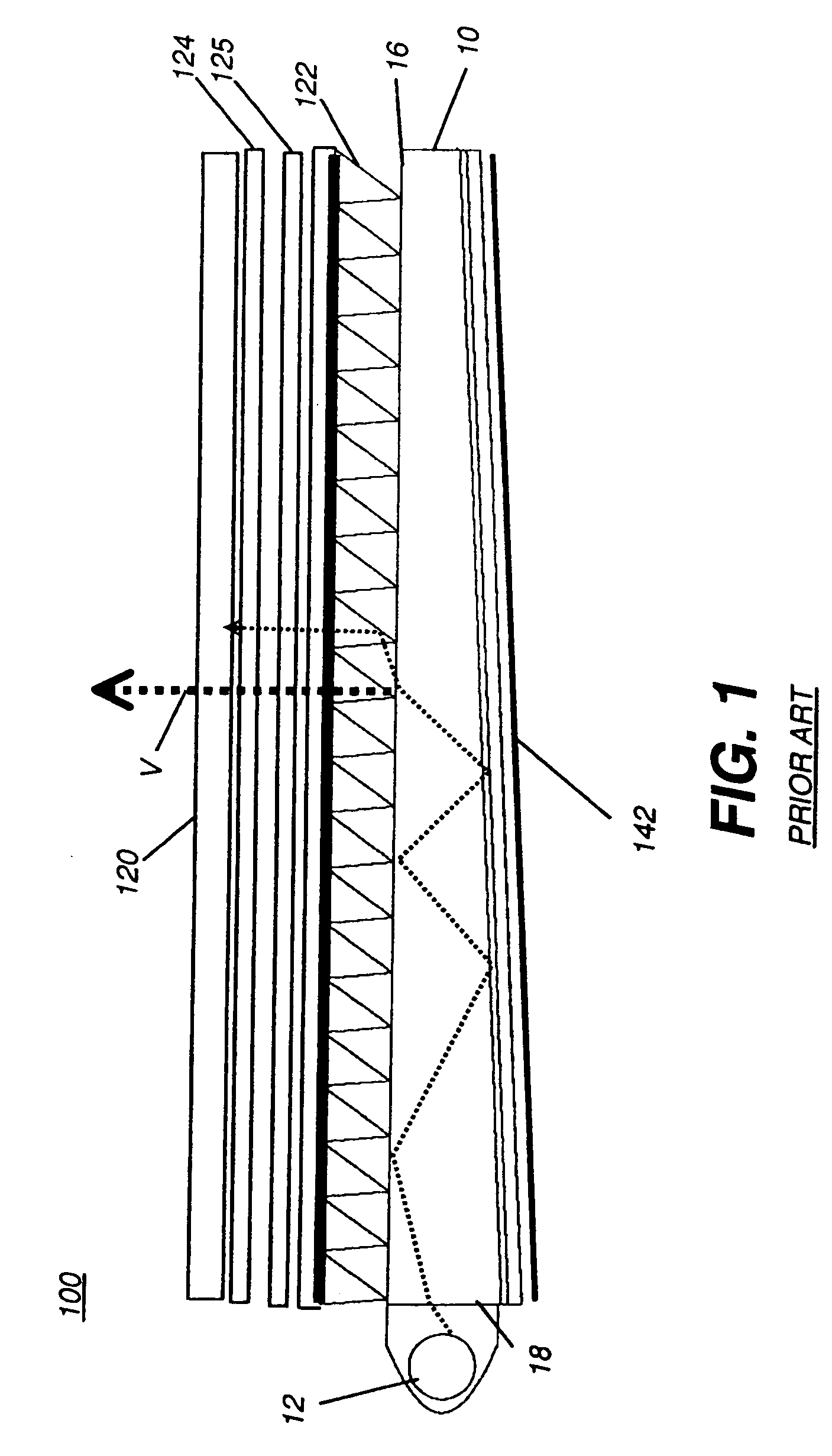 Polarizing turning film with reduced color separation