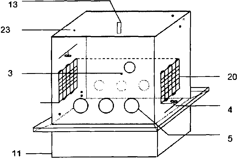 Field in-situ intelligent airtight vegetable growth chamber