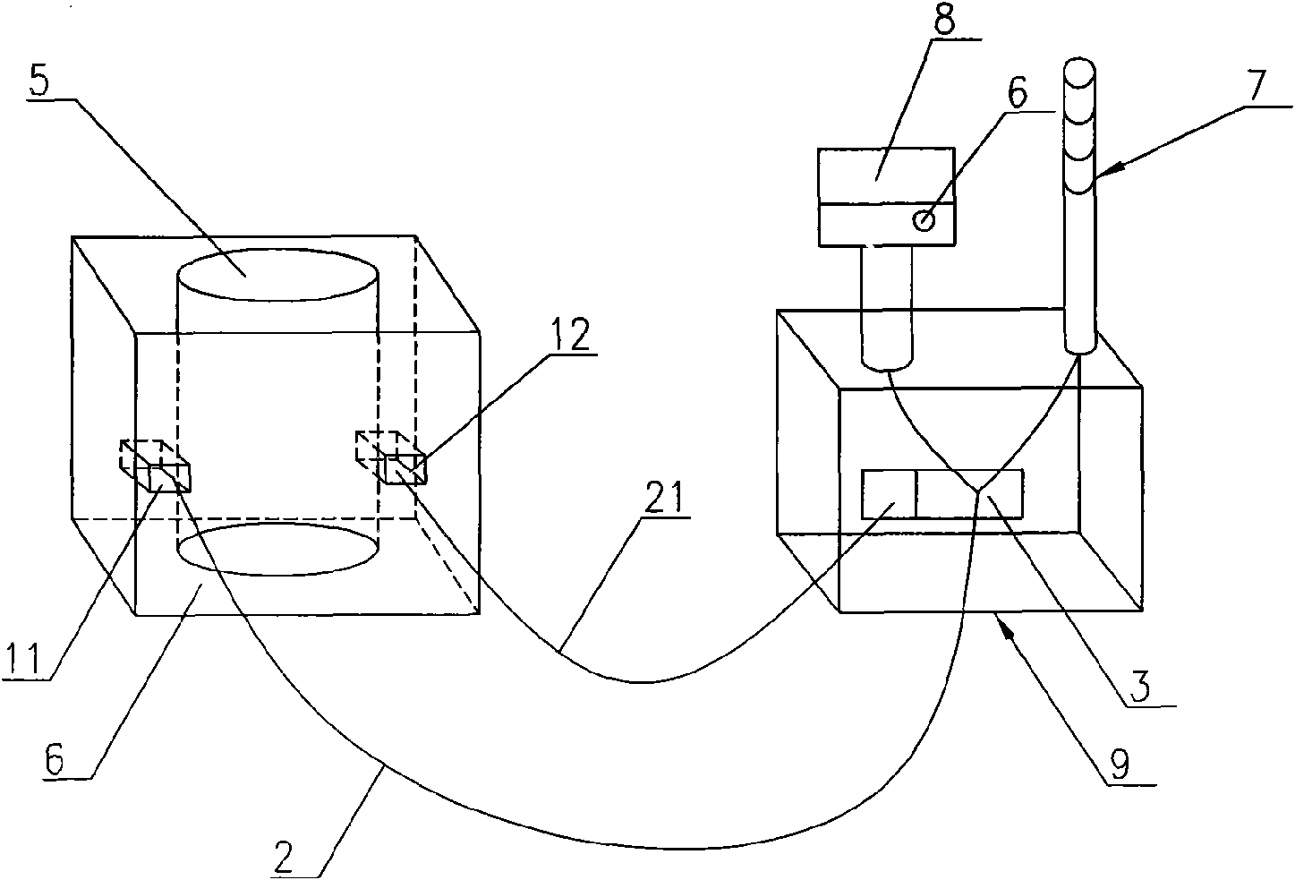 Adjustable glow monitoring system of glow equipment