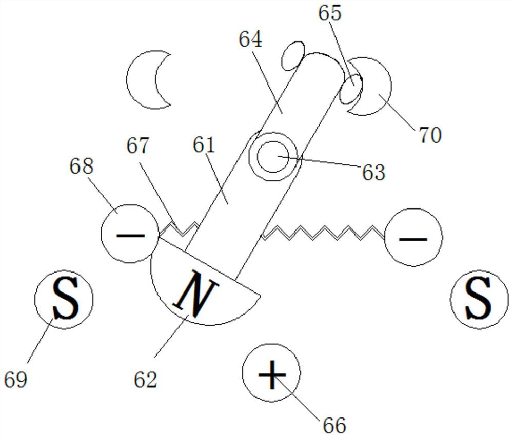 Stall self-locking fishing net device mechanism