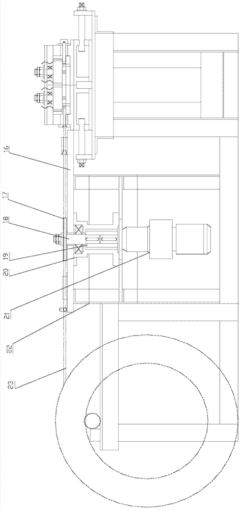 An automatic steel bar hook machine controlled by an oil cylinder