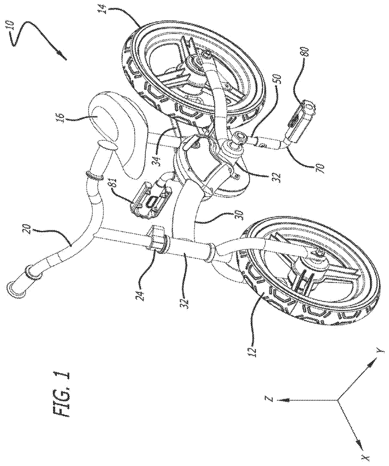 Child's riding bike that converts between a balance bike and a pedal-powered bicycle