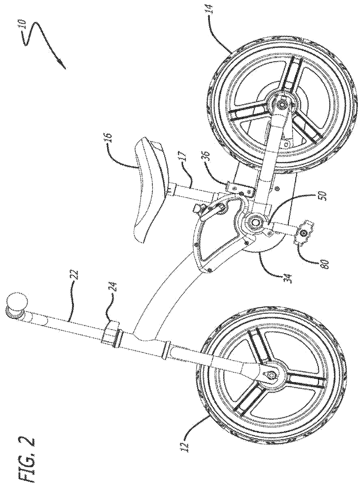 Child's riding bike that converts between a balance bike and a pedal-powered bicycle