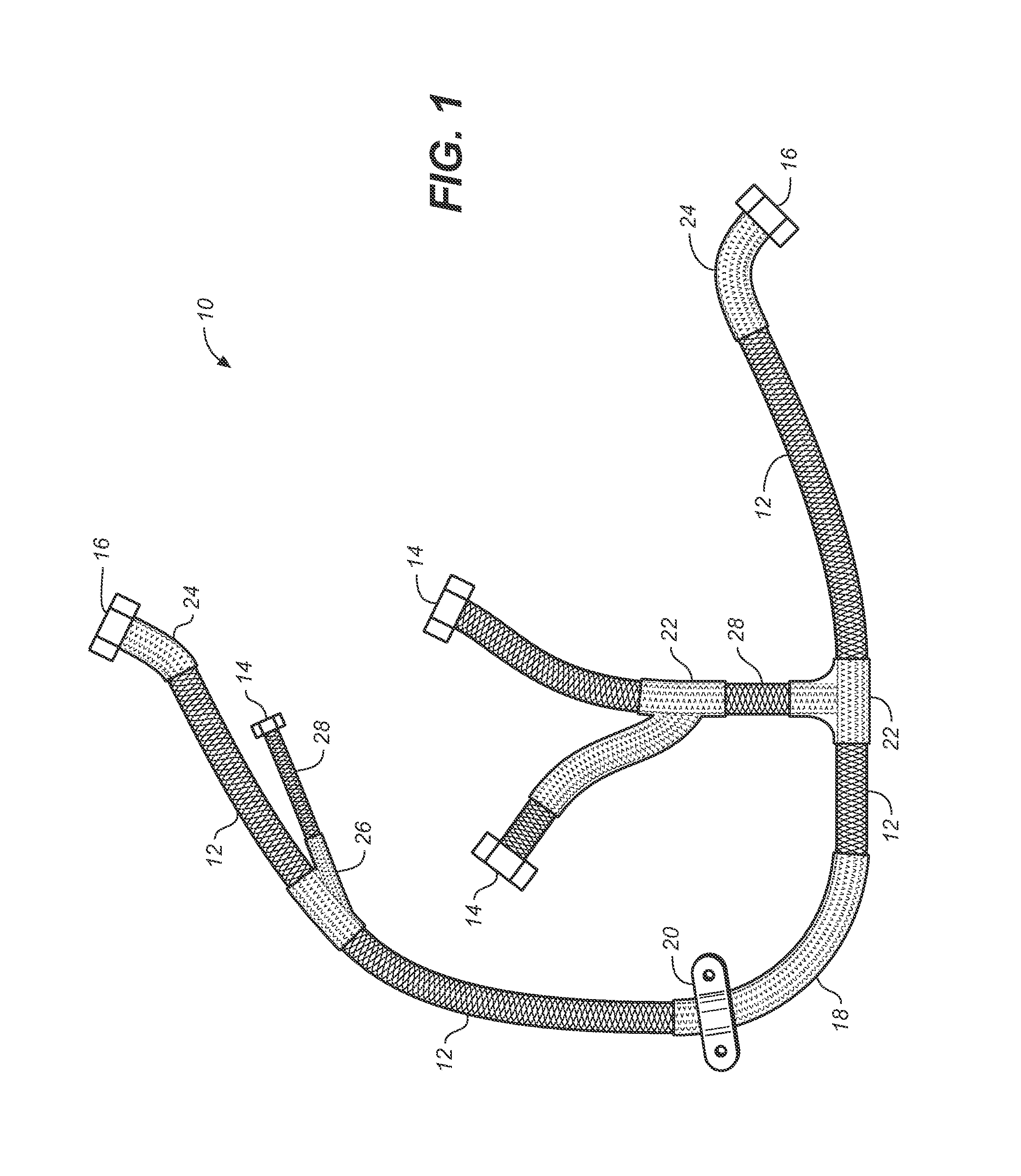 Rigidified non-conduited electrical harnesses