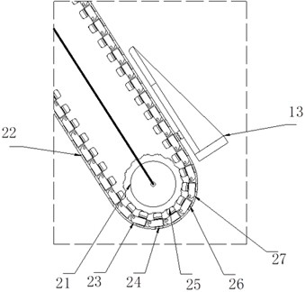 A kind of ash lifting device for cement preparation