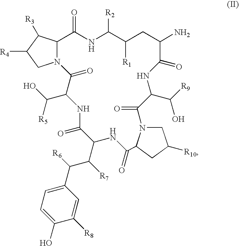 Method for the deacylation of lipopeptides