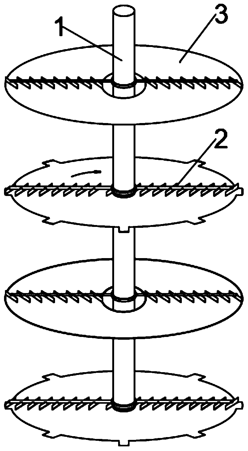 Sludge fermentation stirring device