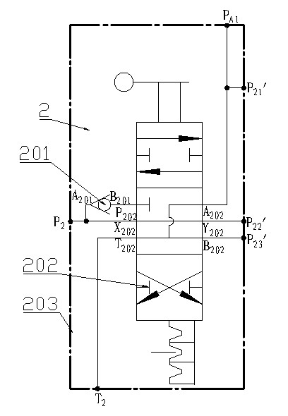 Combined-type multi-way reversing valve for coal-mine full-hydraulic underground drilling machine