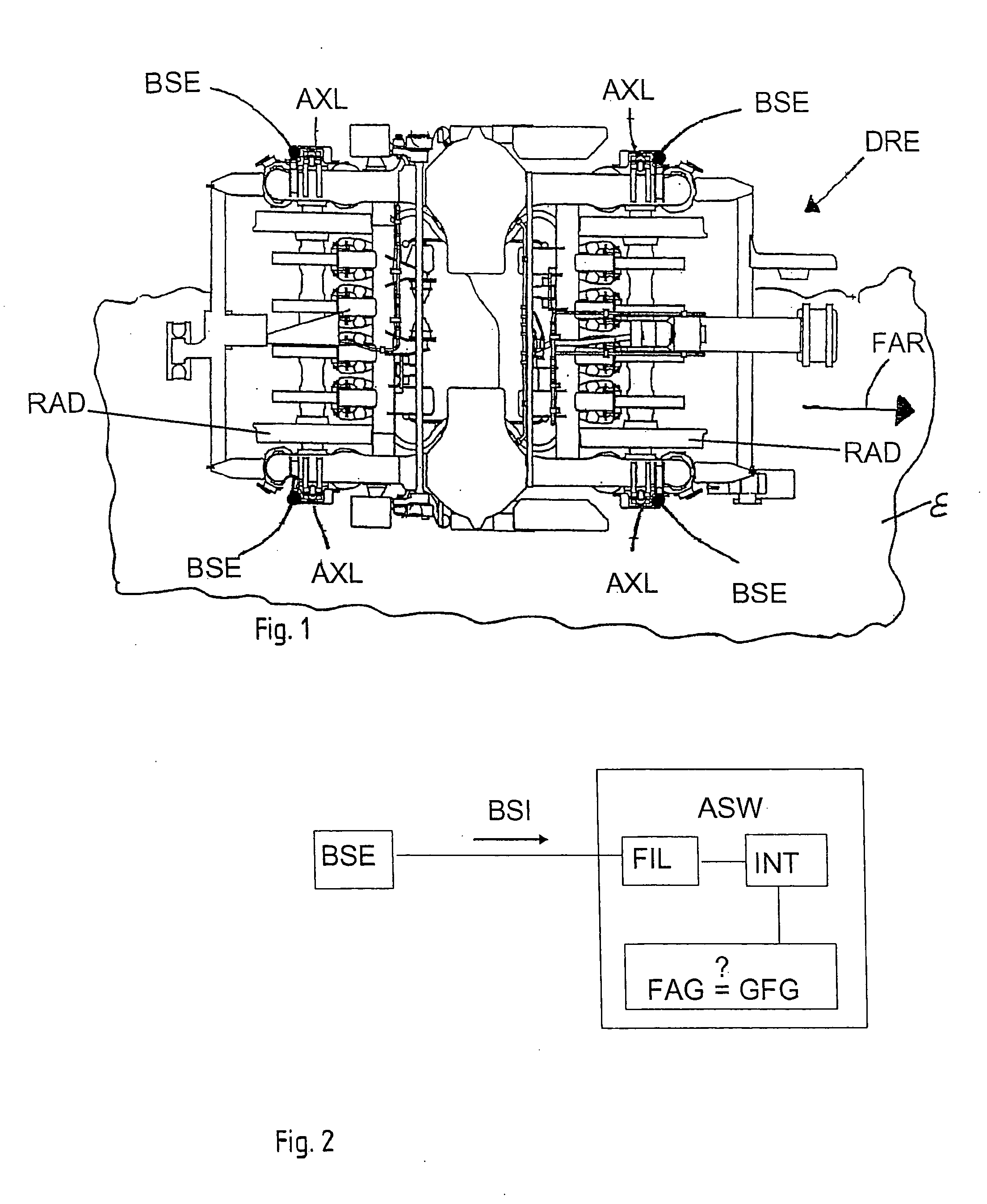 Detection of derailment by determining the rate of fall