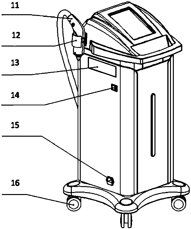 Radio frequency thermoelectric field skin treatment instrument