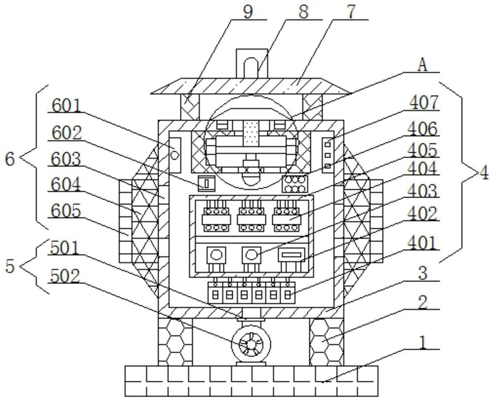 Municipal power distribution cabinet with good heat dissipation effect and heat dissipation method thereof