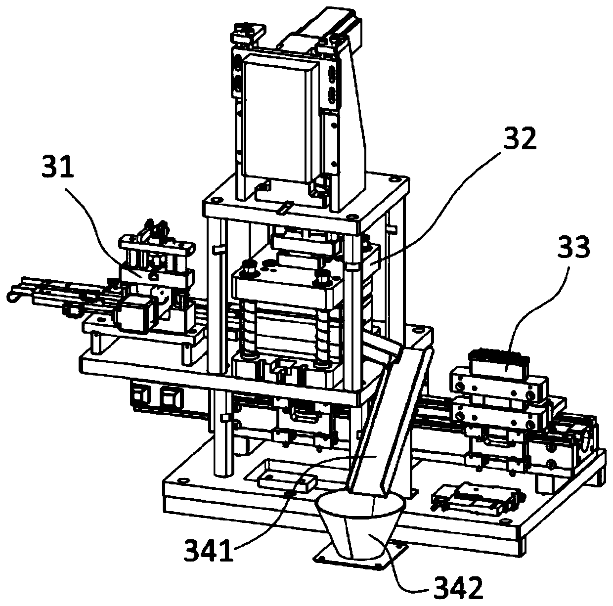 Terminal cutting and packaging machine and packaging method thereof