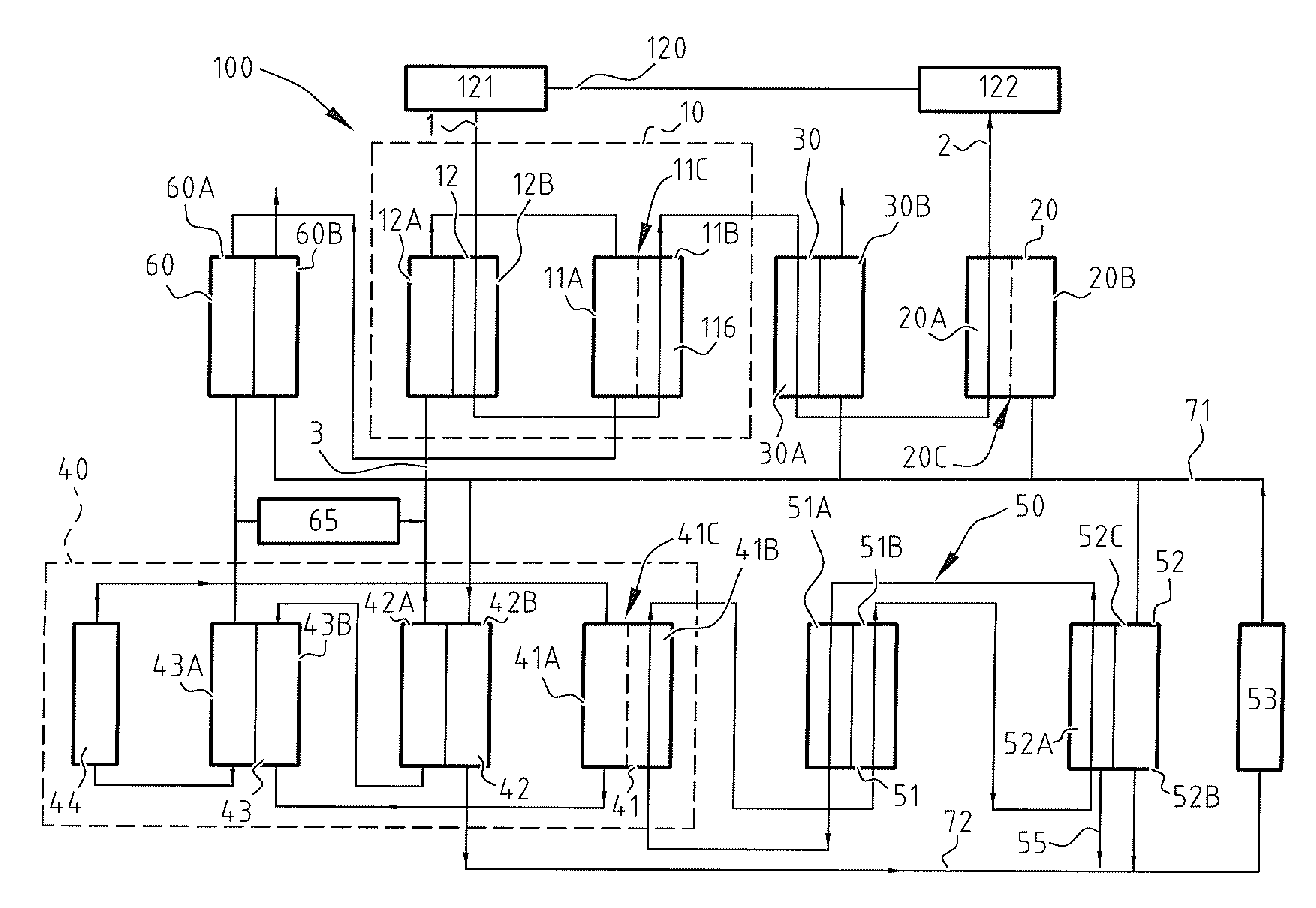 Air-conditioning system and use thereof