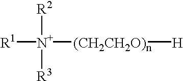 Antimicrobial hard surface cleaner comprising an ethoxylated quaternary ammonium surfactant