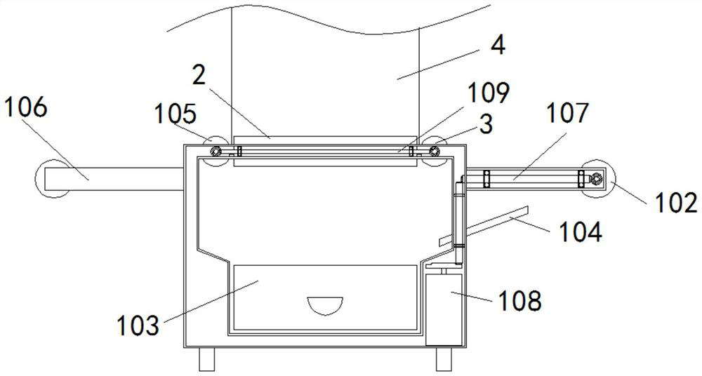 Full-automatic film cutting machine for battery pole piece processing