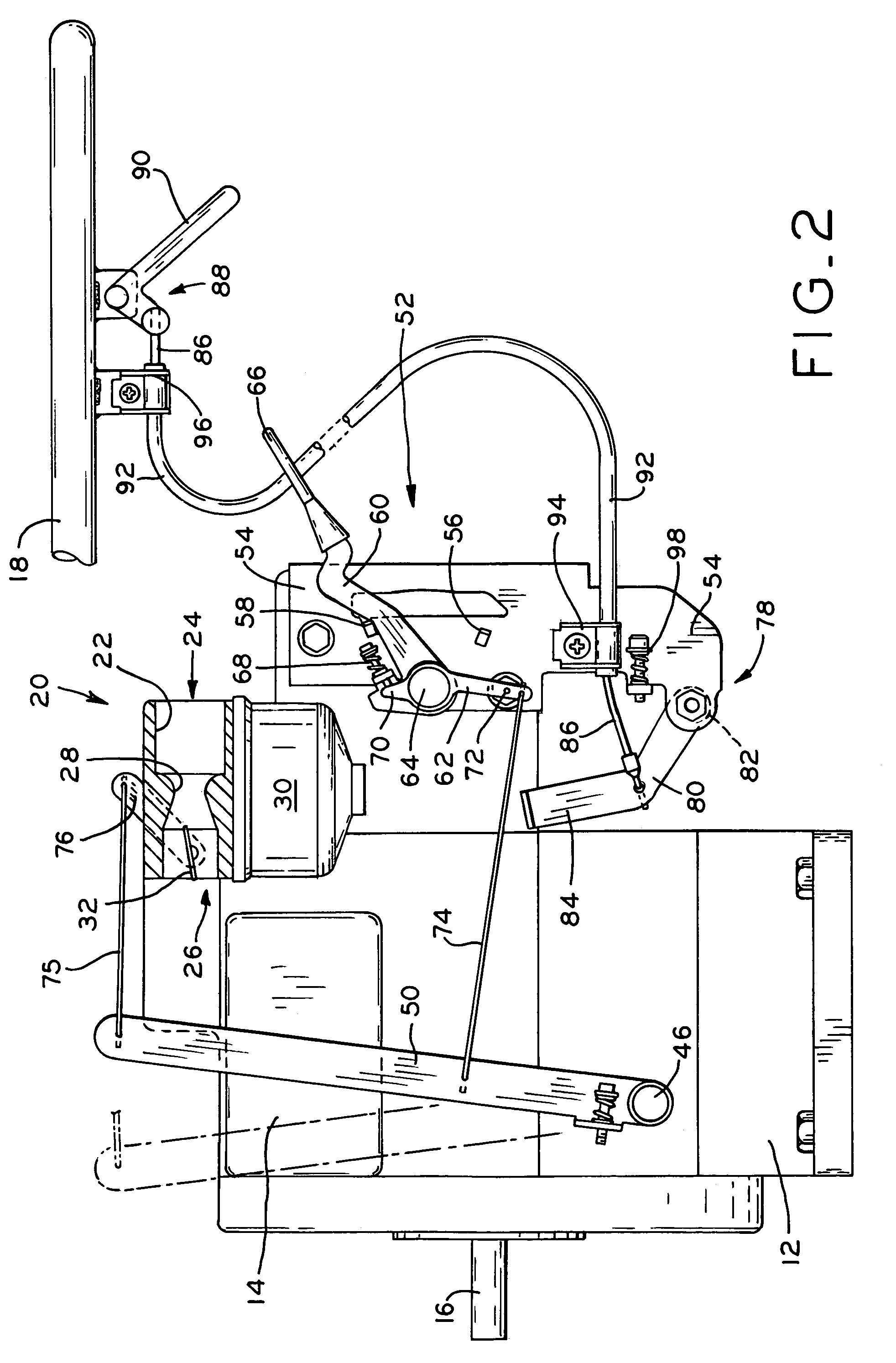 Engine speed control with high speed override mechanism