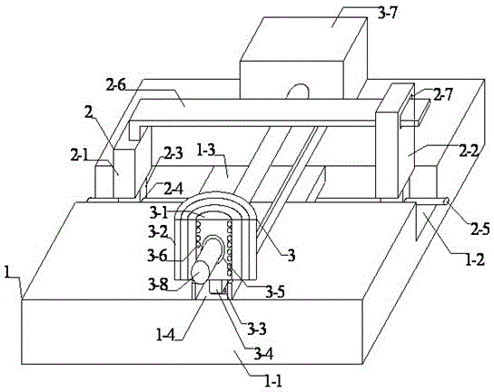 Steel pipe bending device with electromagnetic heating function