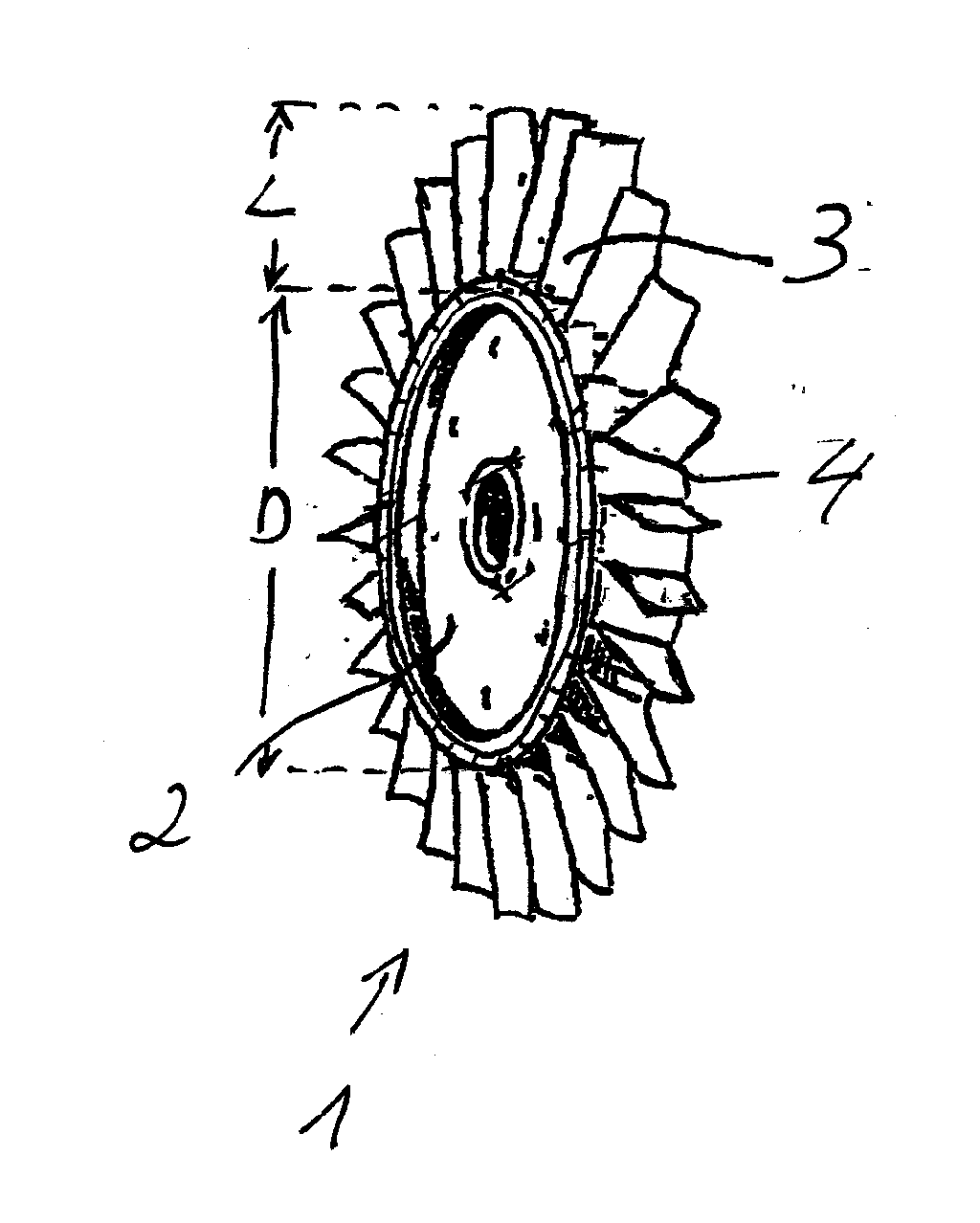 Dual blisks in the high-pressure compressor