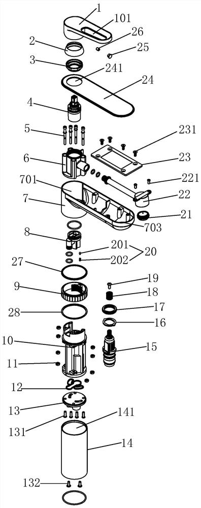 Constant-temperature wash basin faucet