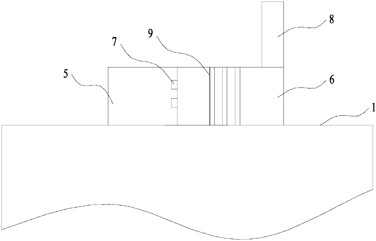 Deodorizing system for waste gas in pig farm