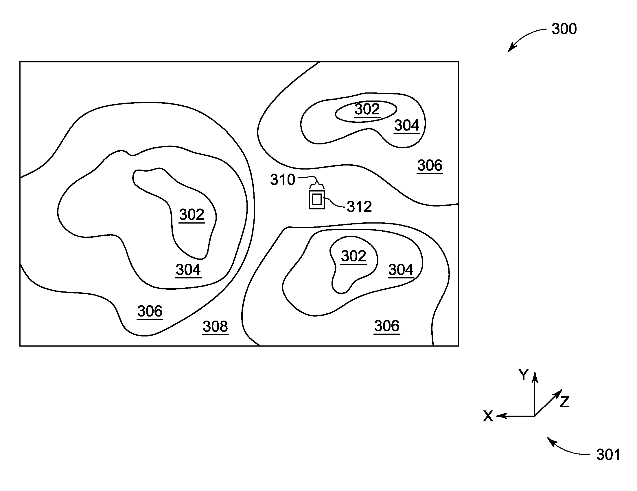 Method and system for indicating the depth of a 3D cursor in a volume-rendered image