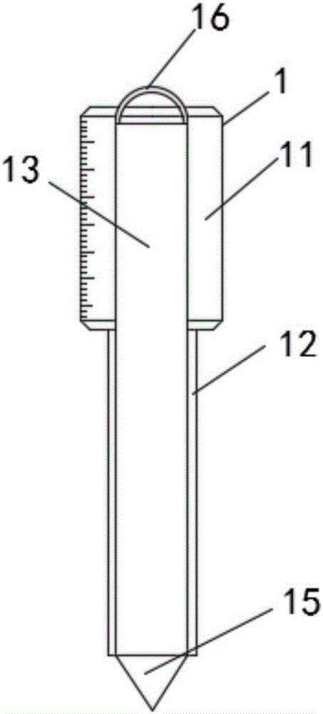 Silencing cavity bottom hole depth gauge