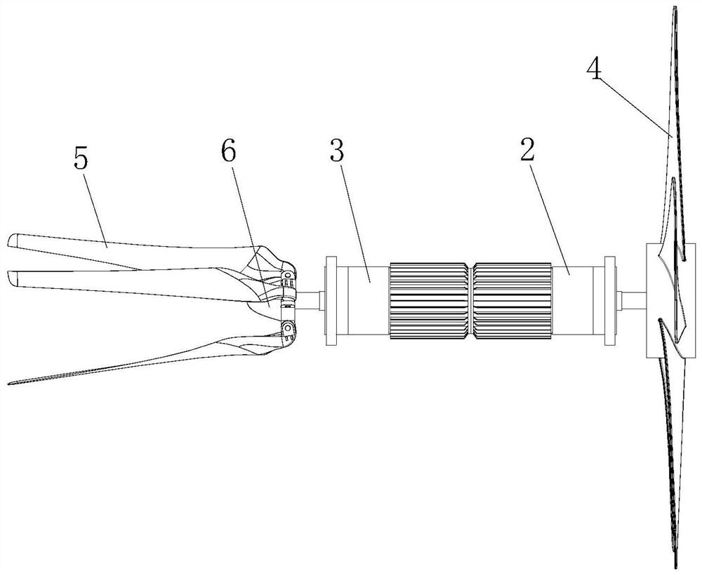 Dual-drive foldable coaxial propeller device