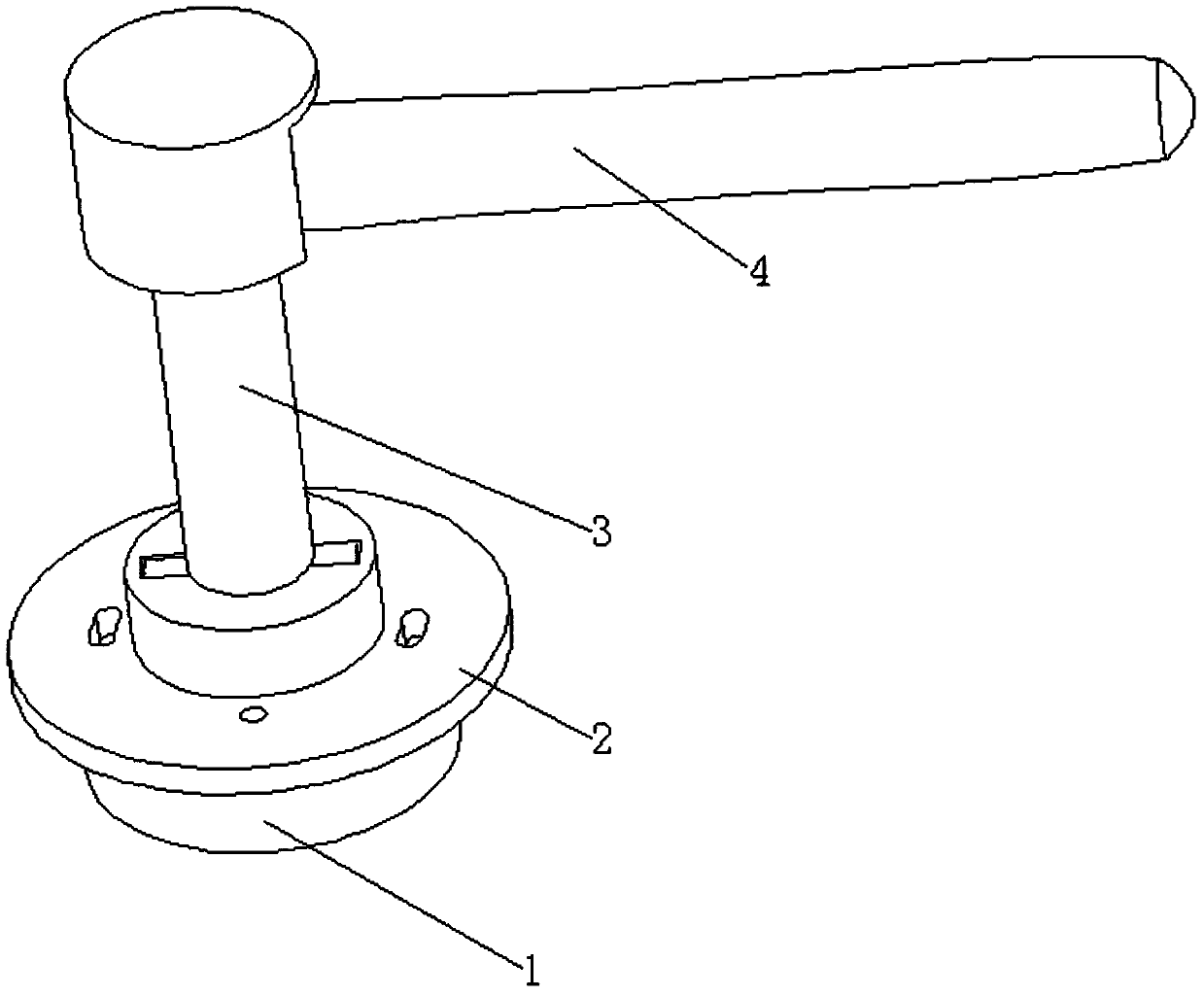 Button type anti-theft door handle