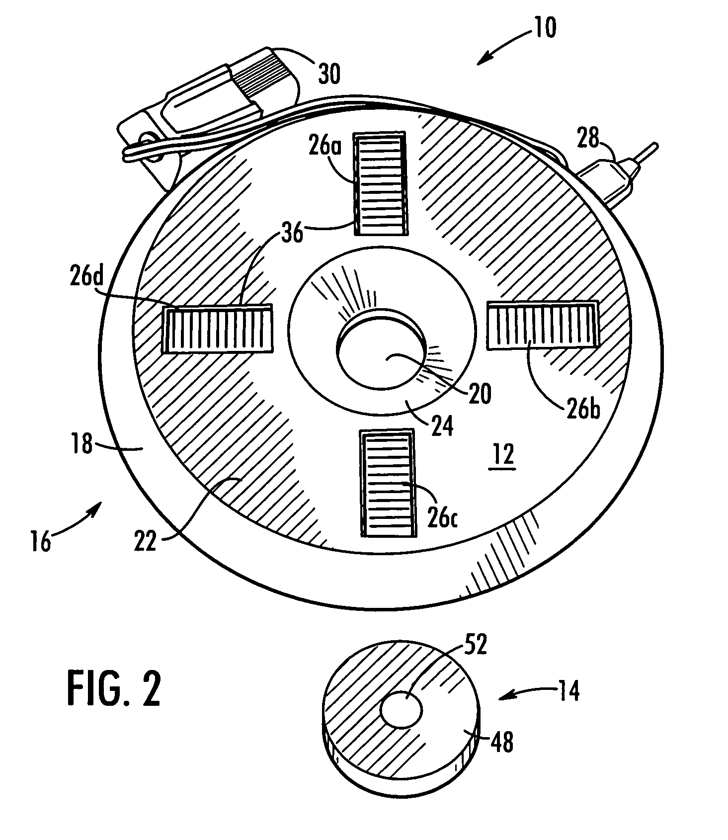 Device for establishing a cutting point from a blind side of a structure