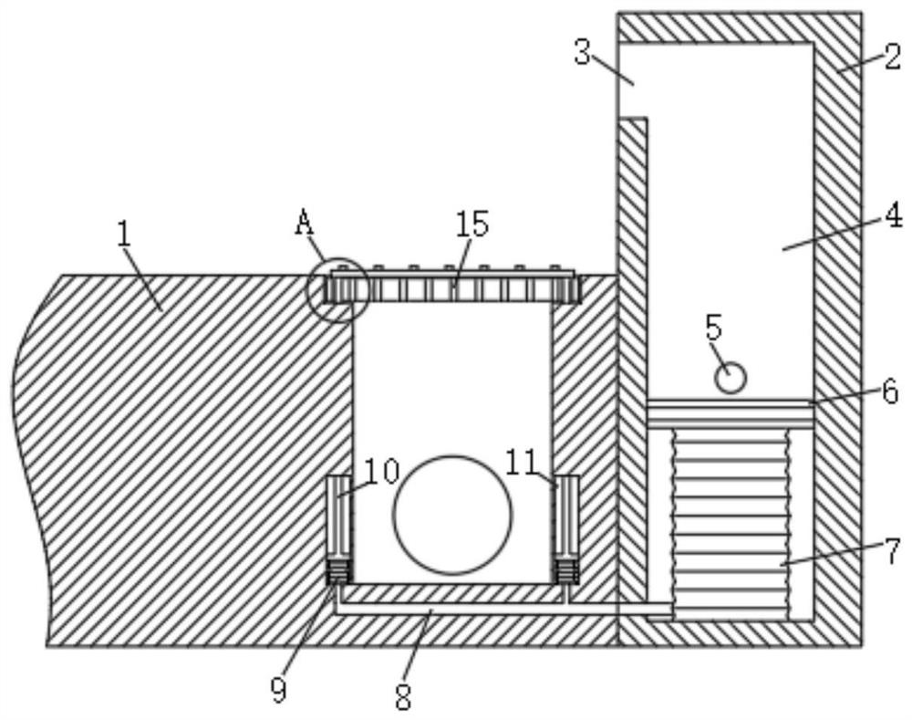 A Sponge City Pavement Drainage Cover Clearing Device