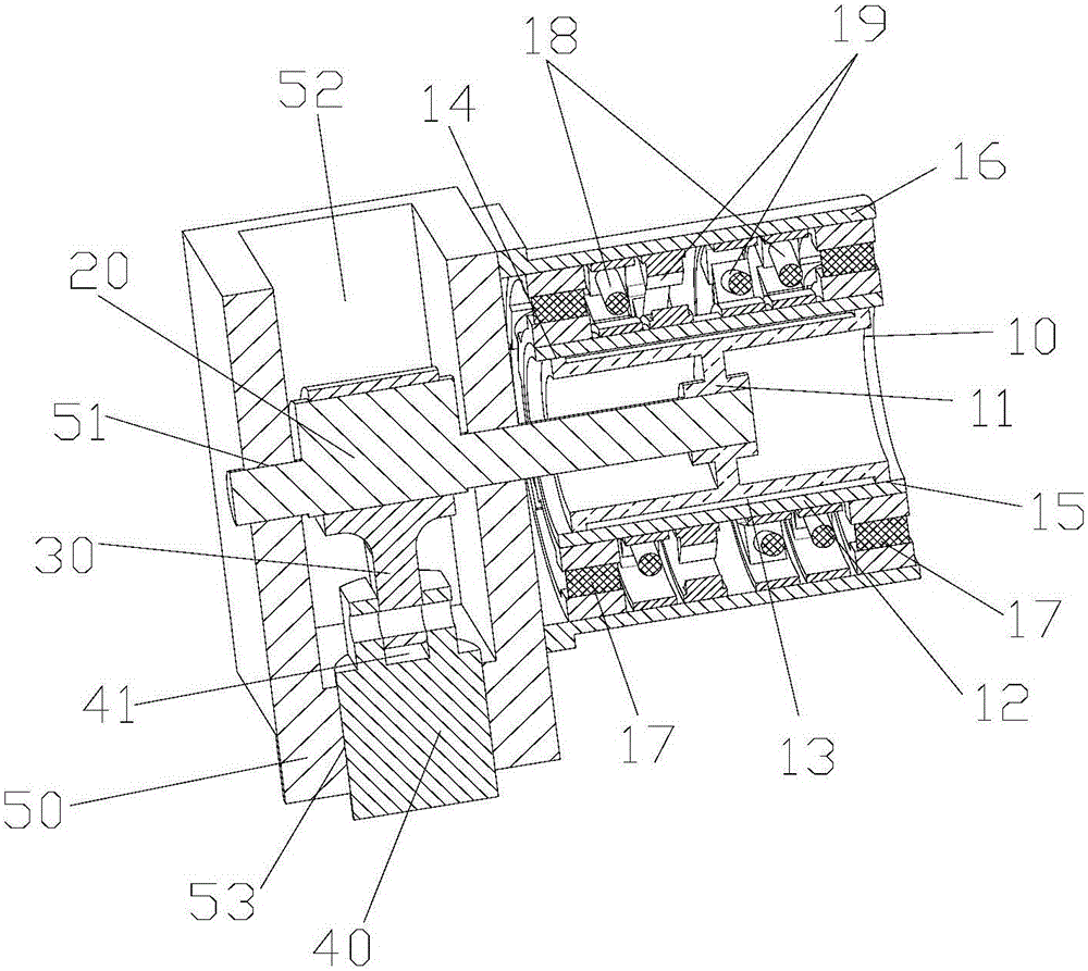 A main transmission mechanism of an all-electric servo CNC turret punch press