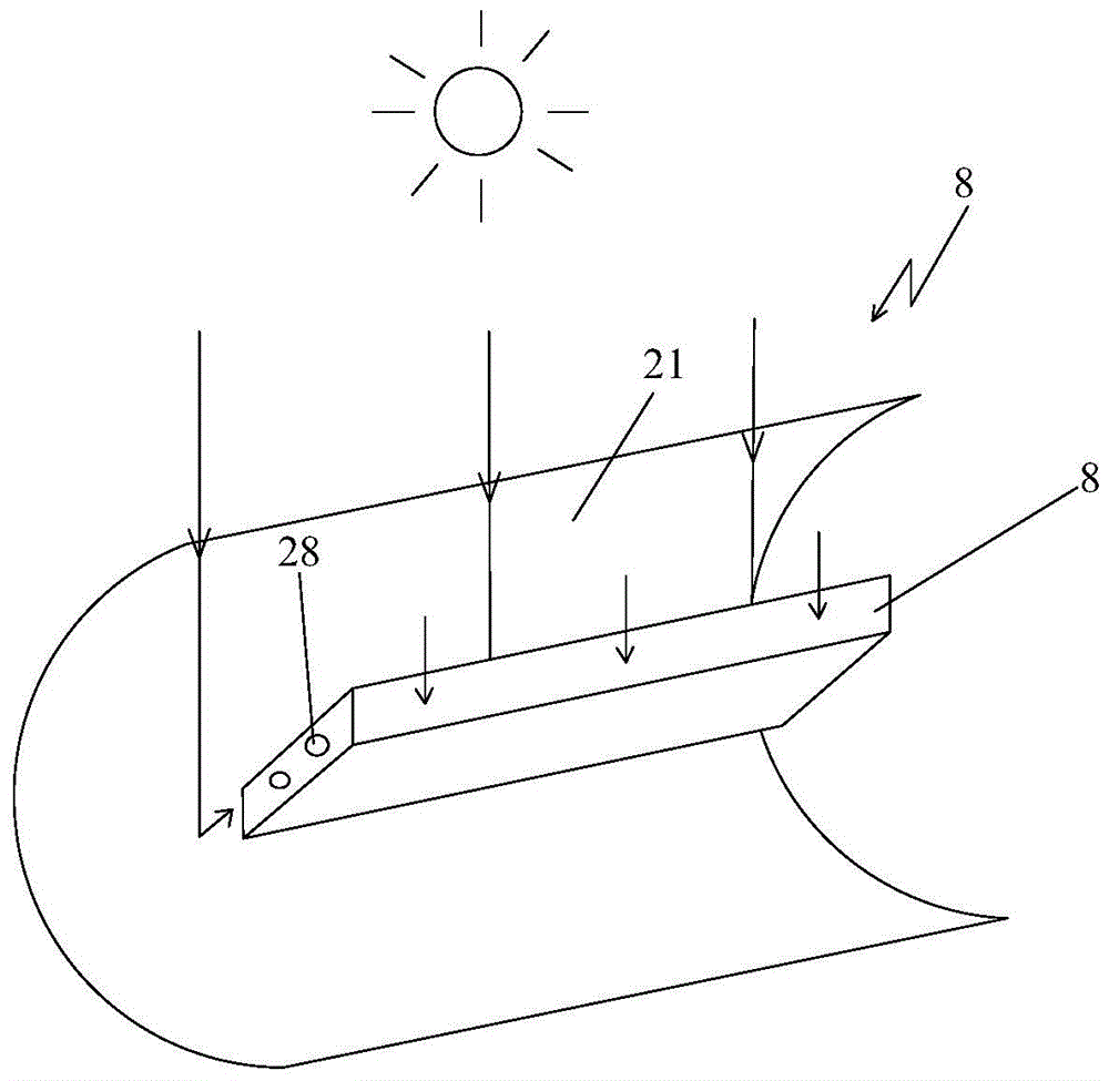 An integrated power generation system of solar energy double concentrator photovoltaic and photothermal