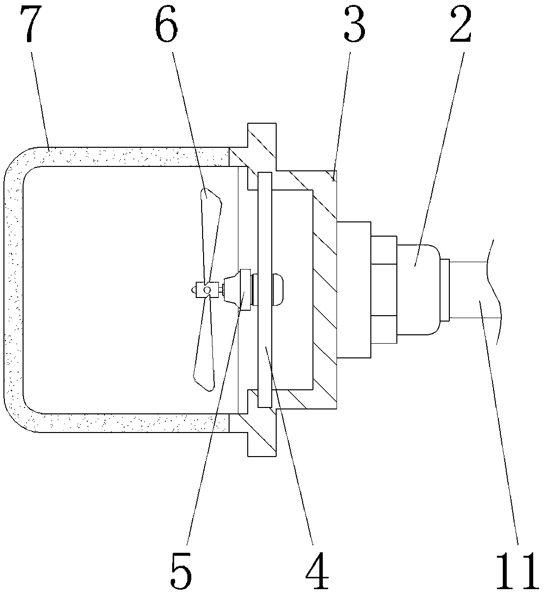 Industrial waste gas treatment system