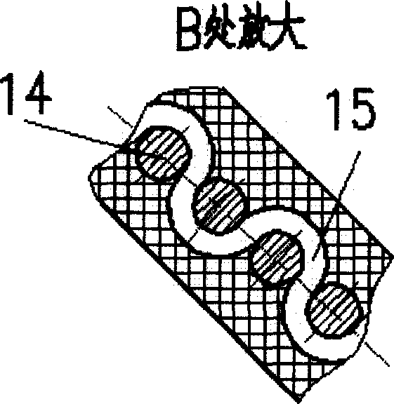 Plate spring skeleton hydrulic pneumatic flexible bending joint