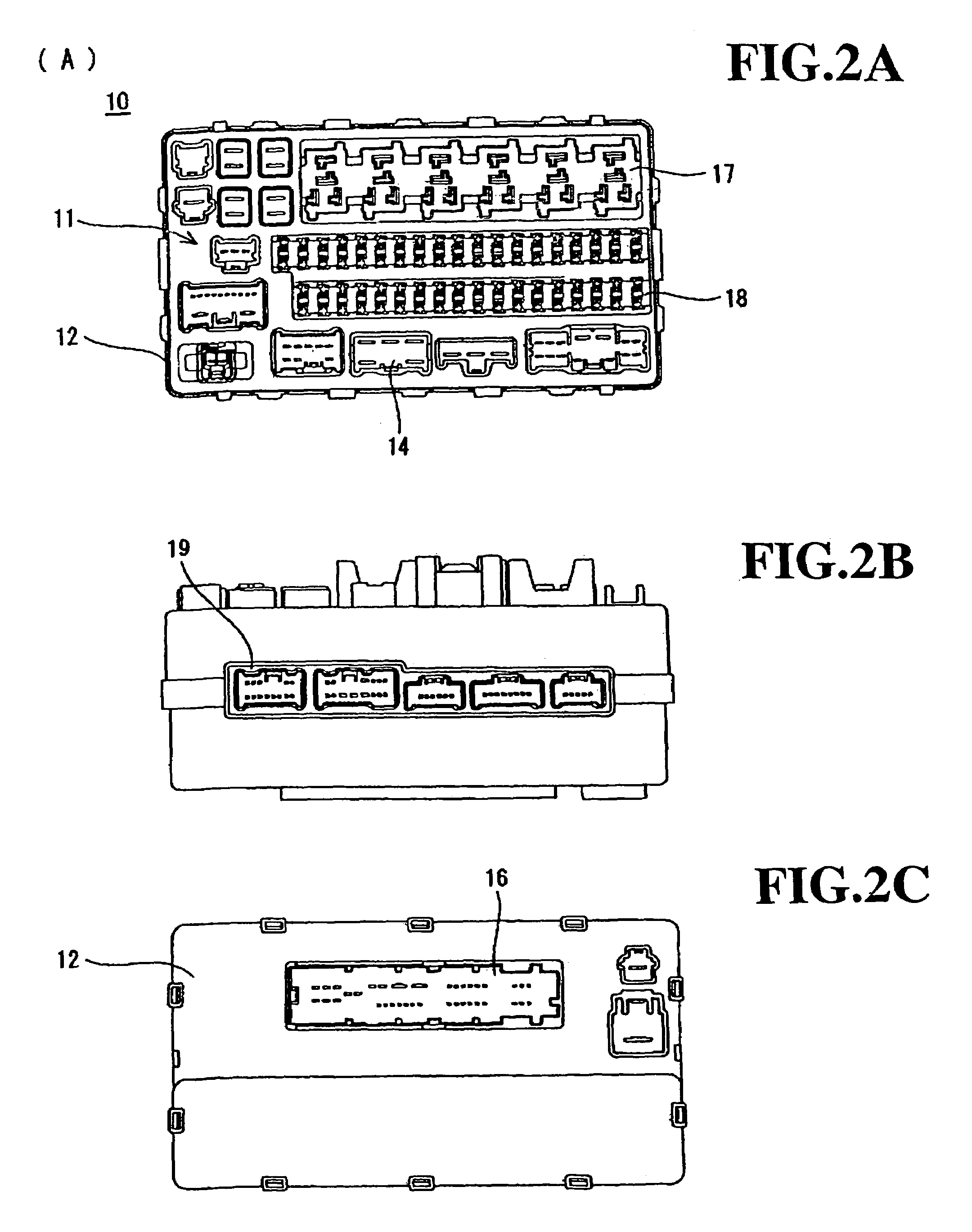 Electrical connector housing having a bridging piece between circuit boards connected to a receiving unit