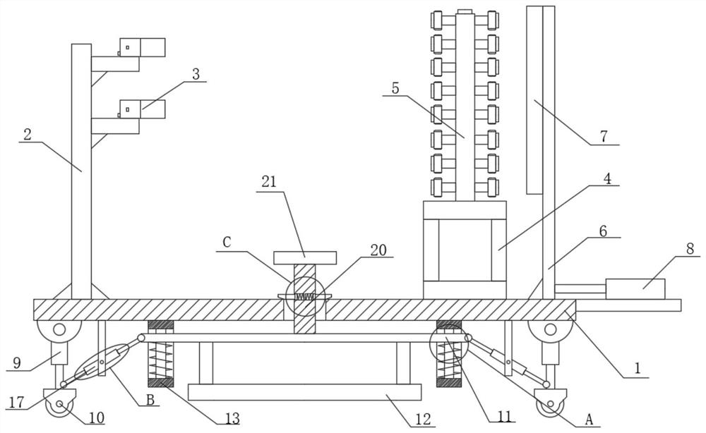 High-voltage camera shooting metering device