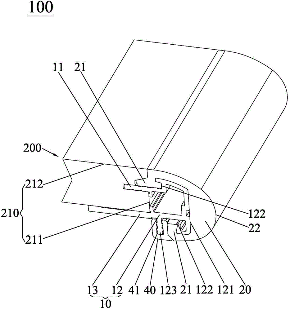 Edge wrapping mechanism for furniture table