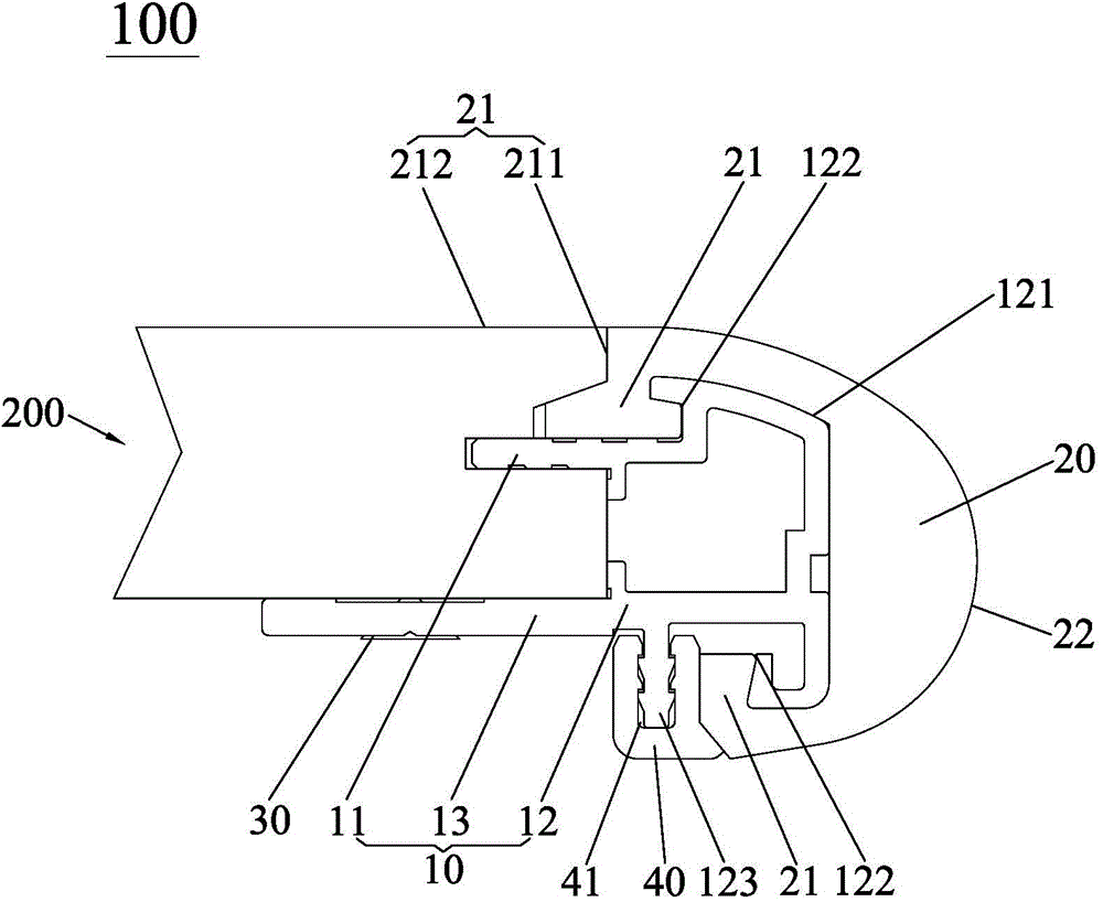 Edge wrapping mechanism for furniture table